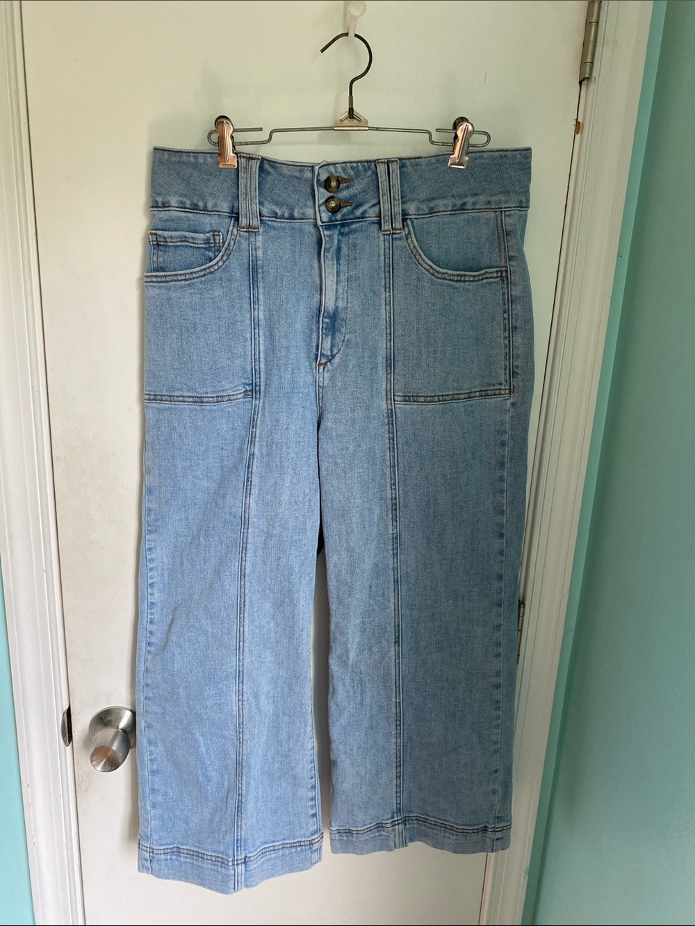 Mica  Los Angeles Light Blue High-Rise wide leg Jeans